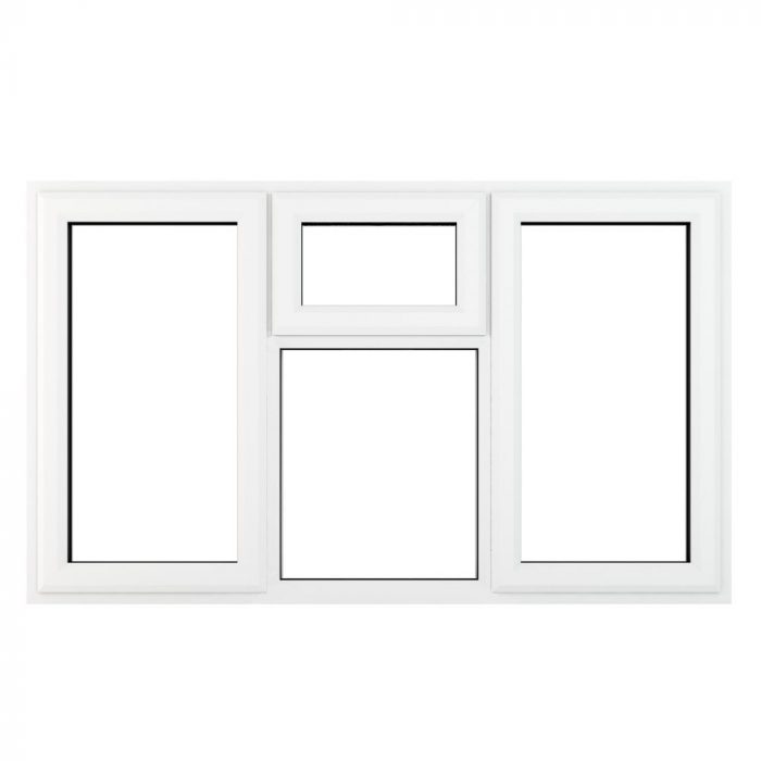 Crystal uPVC window - white with clear glazing