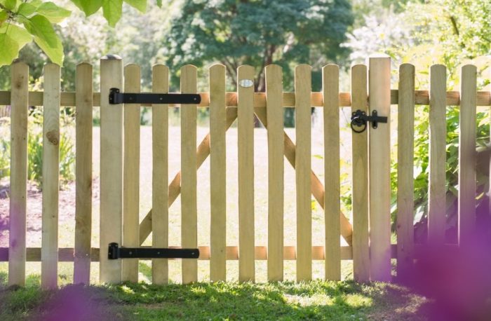 Wooden garden gate