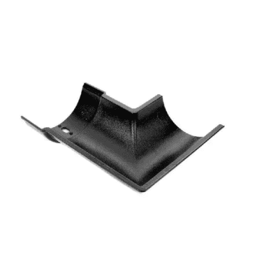 113mm Apex Heritage Cast Iron Half Round Beaded Gutter 90 Degree Angle External