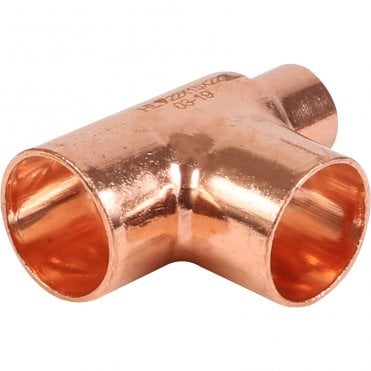 22 x 22 x 15mm Solder Ring Reduced End Tee