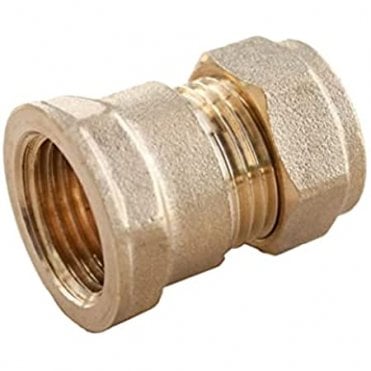28mm x 1" Brass Female Compression Coupling