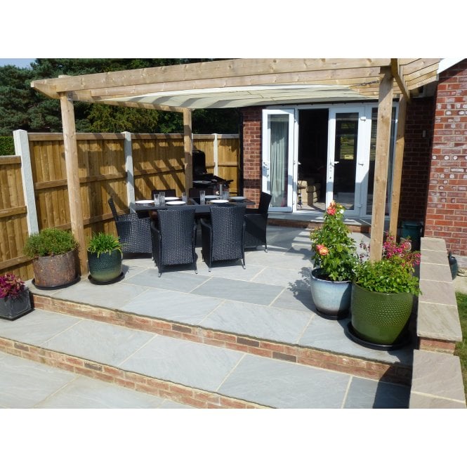 Beatsons Gardenstone Pure Grey Sandstone Calibrated 900x600x18mm