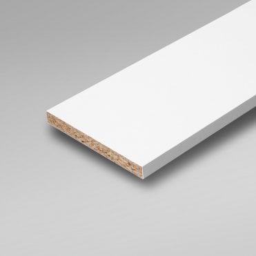 white melamine faced chipboard