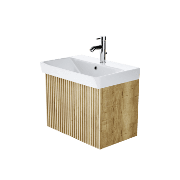 Soho 600mm Wall Mounted 1 Drawer Unit with Ceramic Basin