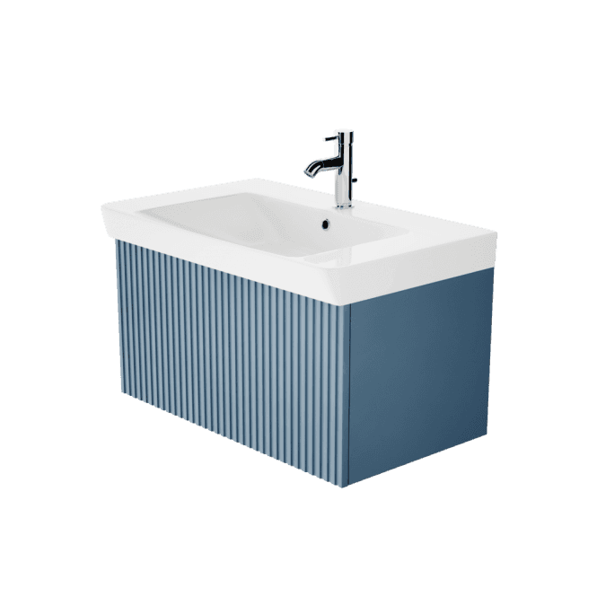 Beatsons Soho 800mm Wall Mounted 1 Drawer Unit with Ceramic Basin