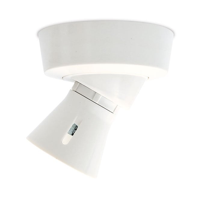 BG Electrical White 2 Terminal Angled Batten Holder