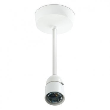 White Pendant Set 6" Flex with 3" Base