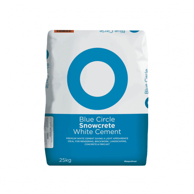 Blue Circle  Snowcrete White Cement 25kg