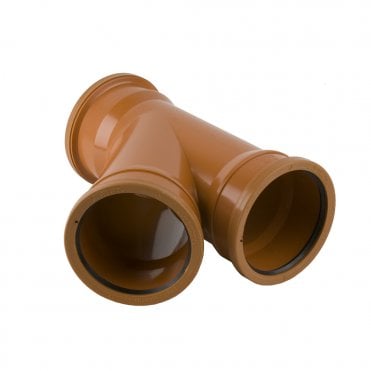 Brett Martin 110mm 45° Triple Socket Underground Drainage Branch (B4091)