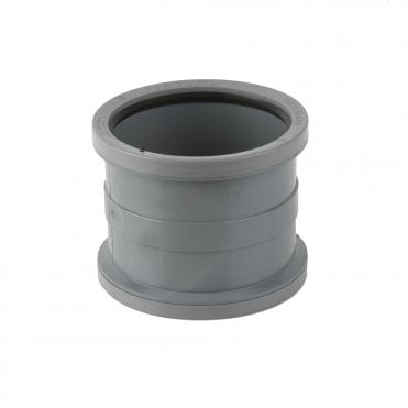 110mm Push-Fit Double Socket Slip Coupler