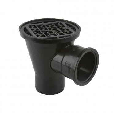 110mm Round Hopper with 1 Horizontal Socket Inlet (200mm)