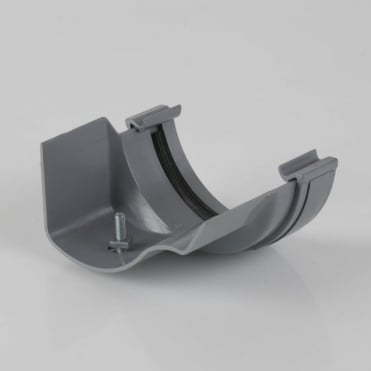 Brett Martin 112mm Roundstyle to Ogee Adaptor LH (BR493) Grey