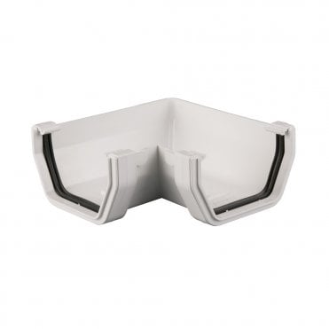 Brett Martin 114mm Squarestyle 120° Gutter Angle (BR058/120) Artic White