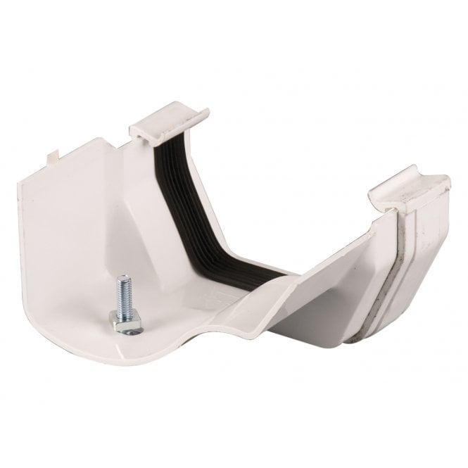 Brett Martin 114mm Squarestyle To Ogee Adaptor Left hand White