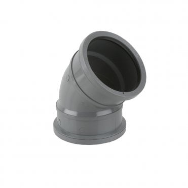 135 Degree Double Socket Bend grey