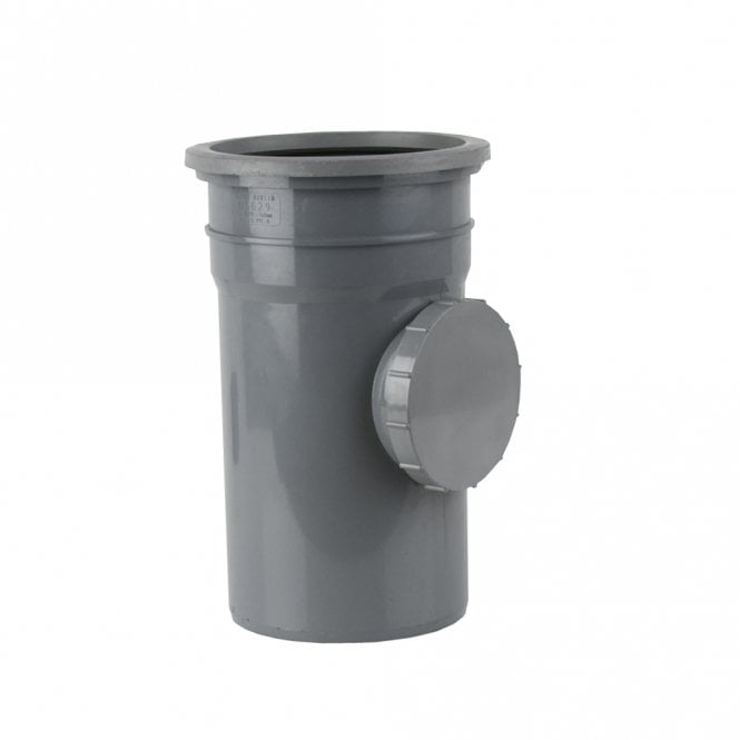 Brett Martin 160mm Industrial PVCu Downpipe Single Socket Access Pipe