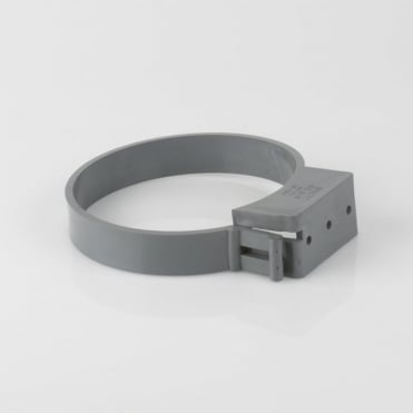 160mm Single Fixing Soil Pipe Bracket Grey