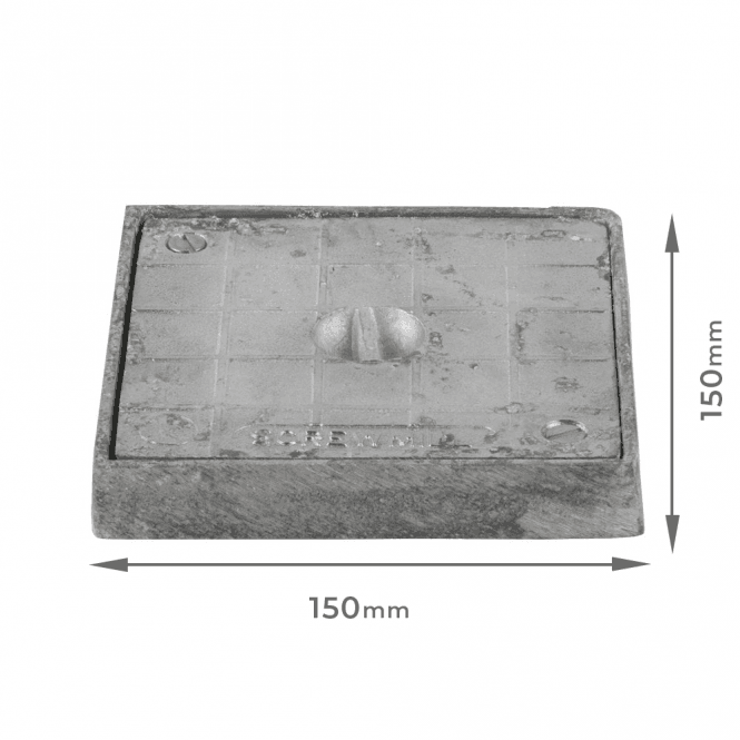 Brett Martin 160mm Square Alloy Sealing Plate