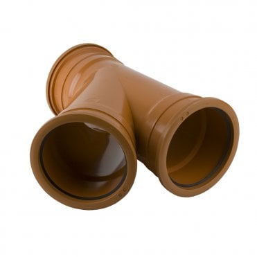 Brett Martin 160mm 45° Triple Socket Underground Drainage Branch B6091