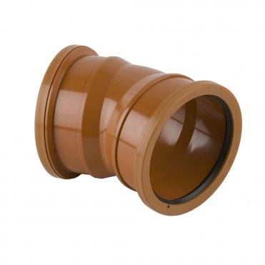 22 1/2 Degree double socket bend 110mm