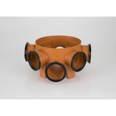 Brett Martin 315mm Chamber Base 190mm Invert (Inc. 2 Socket Plugs)