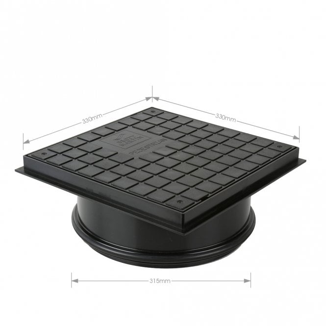 Brett Martin 315mm Diameter Shallow Access Chamber Sealed PEDESTRIAN Lid