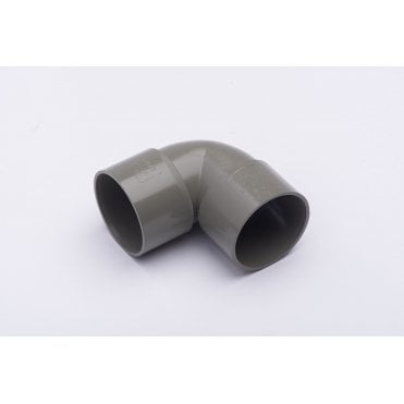 40mm 90° Solvent Knuckle Bend (Soil & Waste) - White - W2120