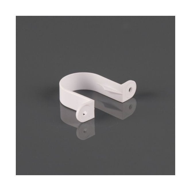 Brett Martin 40mm Solvent Pipe Bracket (Soil & Waste) - White