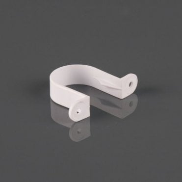 40mm Solvent Pipe Bracket (Soil & Waste) - White