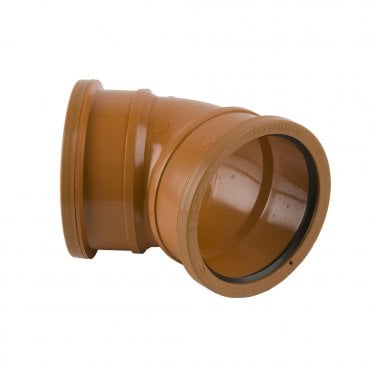 45 Degree double socket bend 110mm