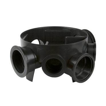 Brett Martin B5696 450mm chamber base with 160mm inlets and 3 socket plugs