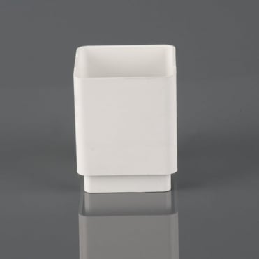 Brett Martin 65mm Square Downpipe Connector (BR506) Artic White