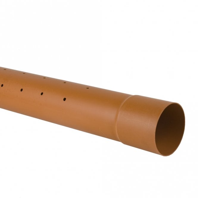 Brett Martin 6m BS Blown Socket Perforated Pipe