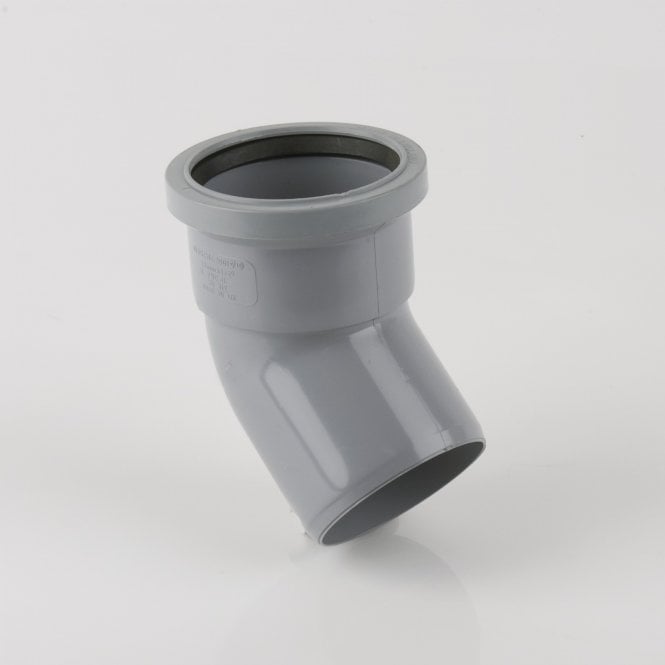 Brett Martin 82.4mm 135° Single Socket Soil Bend Grey