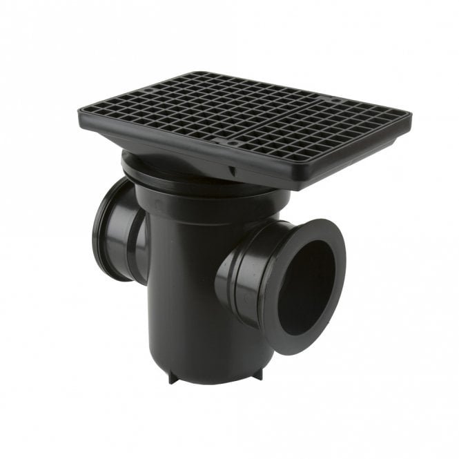 Brett Martin Back Inlet Roddable Gully 90º Outlet 110mm - Rectangular Grid