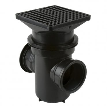 Brett Martin 110mm Back Inlet Roddable Gully Square Grid B1003 | Beatsons