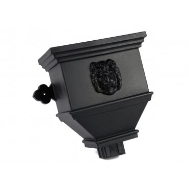 Cascade 100mm X 75mm Cast Iron Style Large Bath Hopper Lion