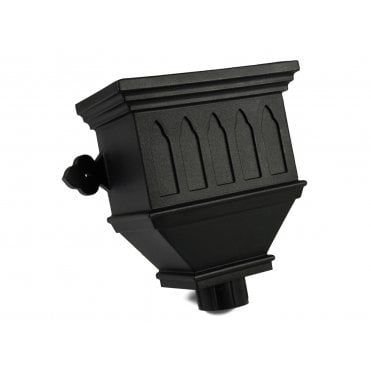 Cascade 100mm X 75mm Cast Iron Style Large Bath Hopper Plain