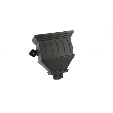 Cascade 100mm X 75mm Cast Iron Style Lge Bath Hopper Windowed