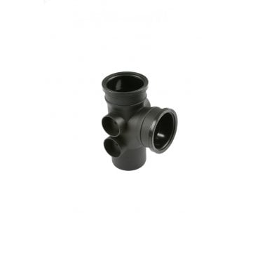 Brett Martin Cascade 110mm Cast Iron Effect Double Socket Branch (BS451CI) | Beatsons