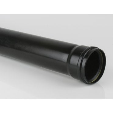 Cascade 110mm Cast Iron Style Single Socket Soil Pipe 2.5m