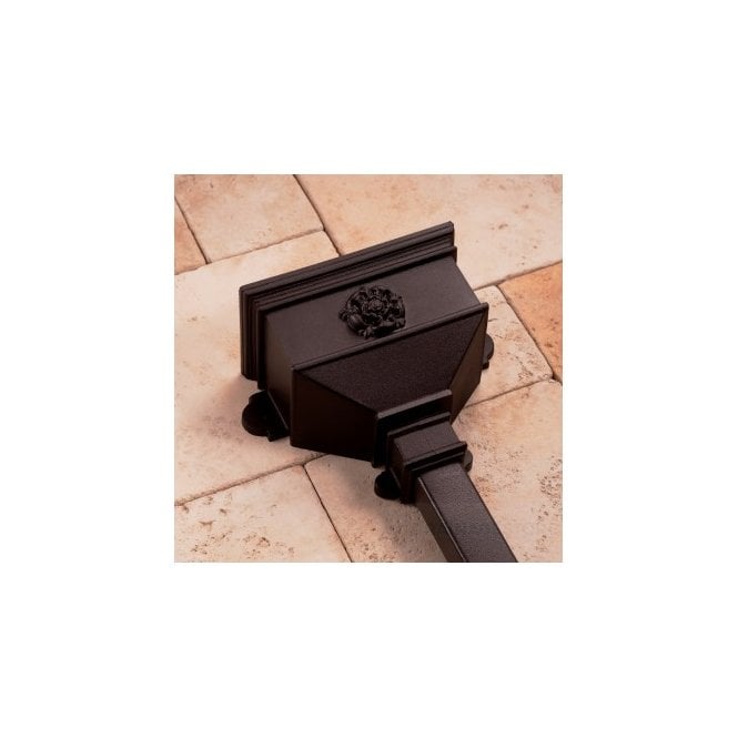 Brett Martin Cascade Cast Iron Style PVCu Small Hopper with Tudor Rose