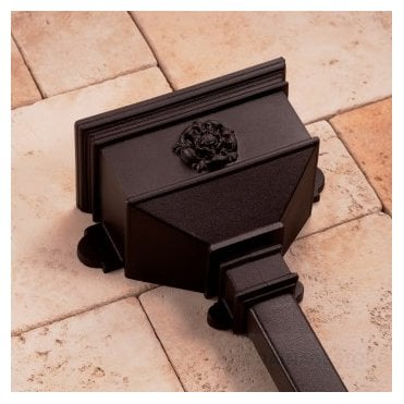 Cascade Cast Iron Style PVCu Small Hopper with Tudor Rose
