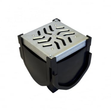 Quadrant Corner Connector inc Galvanised Grating