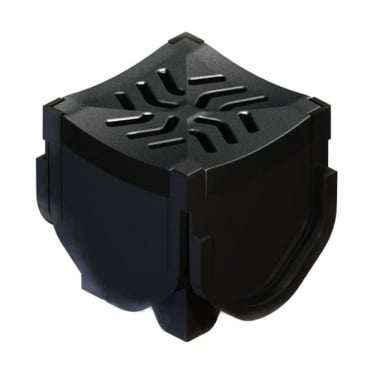 Brett Martin Quadrant Corner Connector & Plastic Grates (BCQ1B) | Beatsons