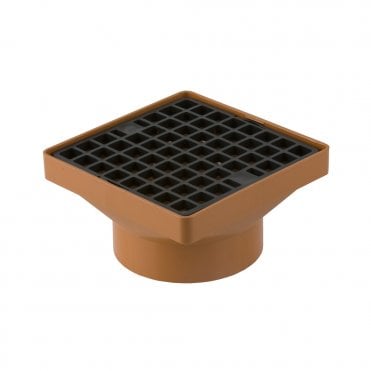 Square Hopper 110mm Solvent Socket