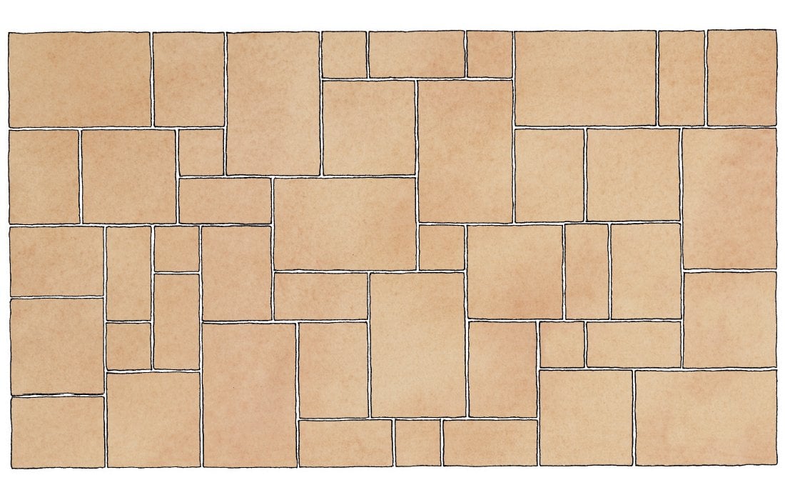 Truestone Laying Guide Pattern