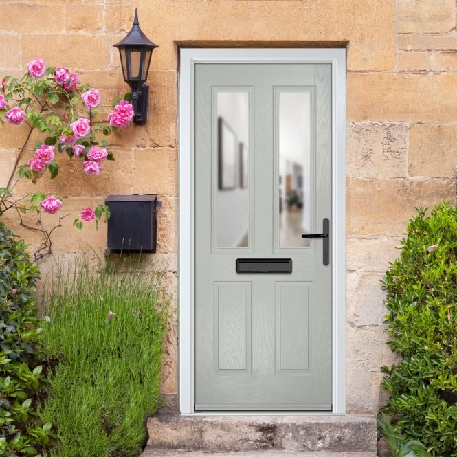 Crystal GRP Front door Carnoustie Clear Glass