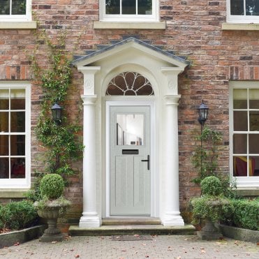 GRP Front door Eaton Clear Glass