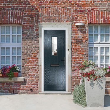 Crystal GRP Front door Sunningdale Clear Glass